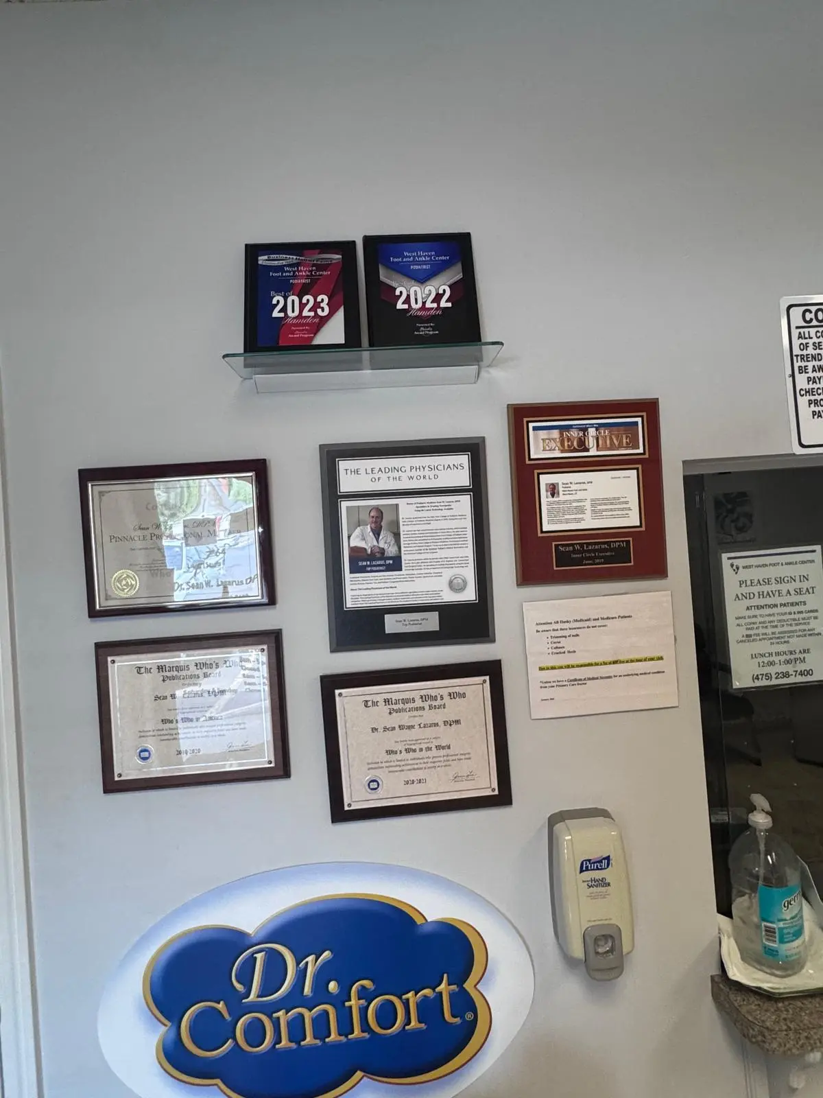 Dr. Sean Lazarus award and recognition 1