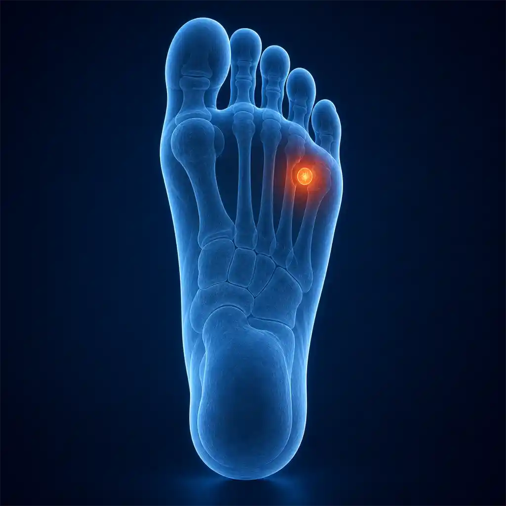 Homepage condition tile showing a painful plantar wart on the sole of the foot