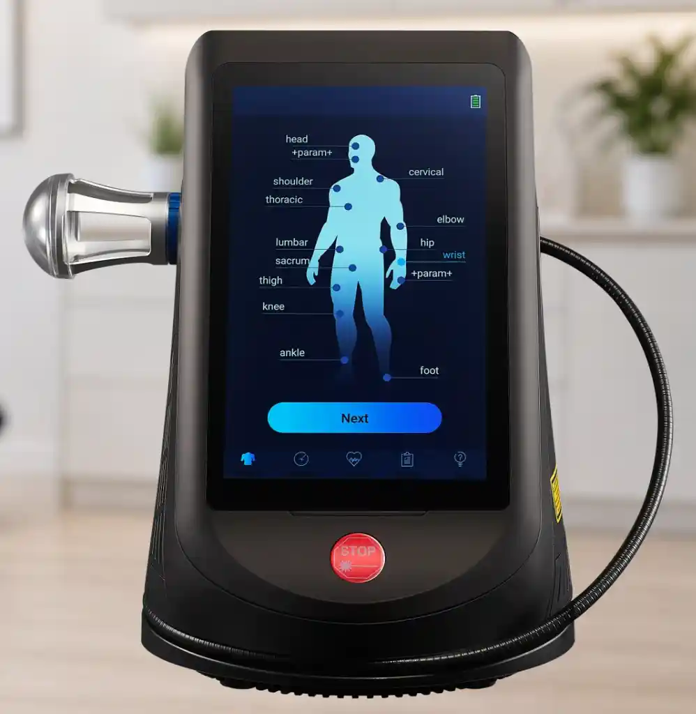 Class IV laser therapy machine used for podiatry treatment